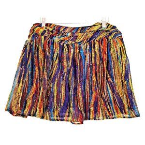 NEW VTG 90s Y2K Wet Seal Lined Poofy Micro Mini Skirt XL Indie Alt Boho